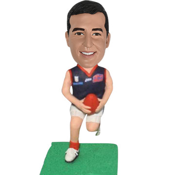 Male Rugby Bobblehead Custom